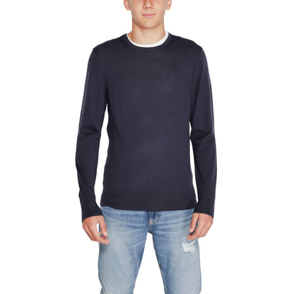 Calvin Klein Blue Recycled Wool Sweatshirt