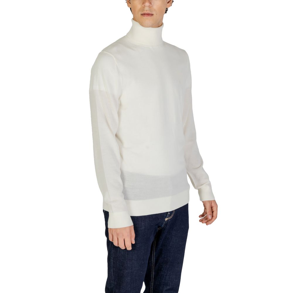 Calvin Klein Jeans Cream Wool Turtleneck