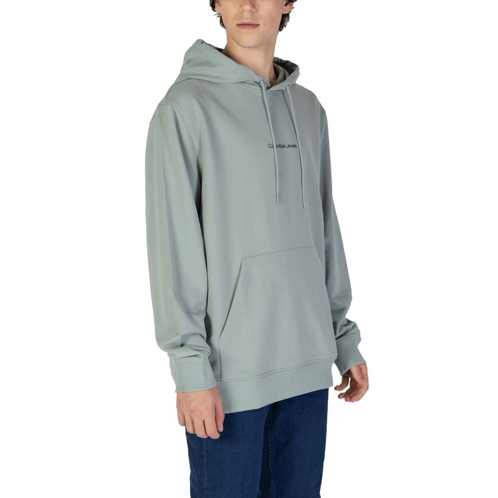 Calvin Klein Jeans Green Cotton Hoodie