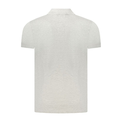 Cavalli Class Grigio Cotton Men's Polo Shirt