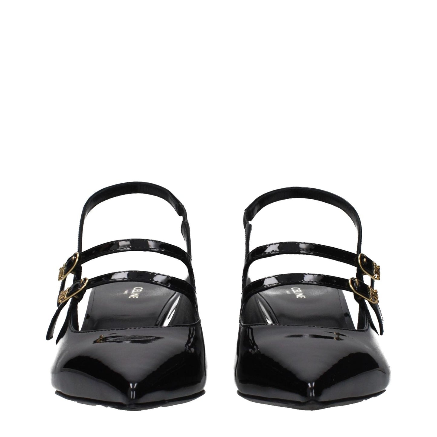 Celine Black Leather Sandals 1728,75667636384,Black,Celine,EU38/US8,New with tags,Sandals - Shoes,Shoes,Women