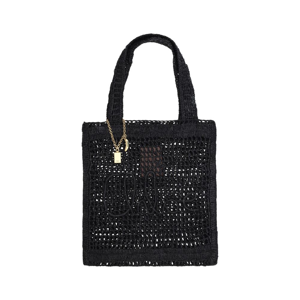 Front view with bag zipped and handles upright.