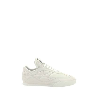 Chloé White Calf Leather Bos Taurus Low Top Sneakers