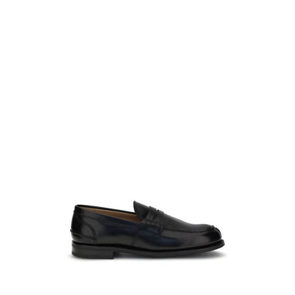 Church's Black Calf Leather Bos Taurus Slip-On Loafers