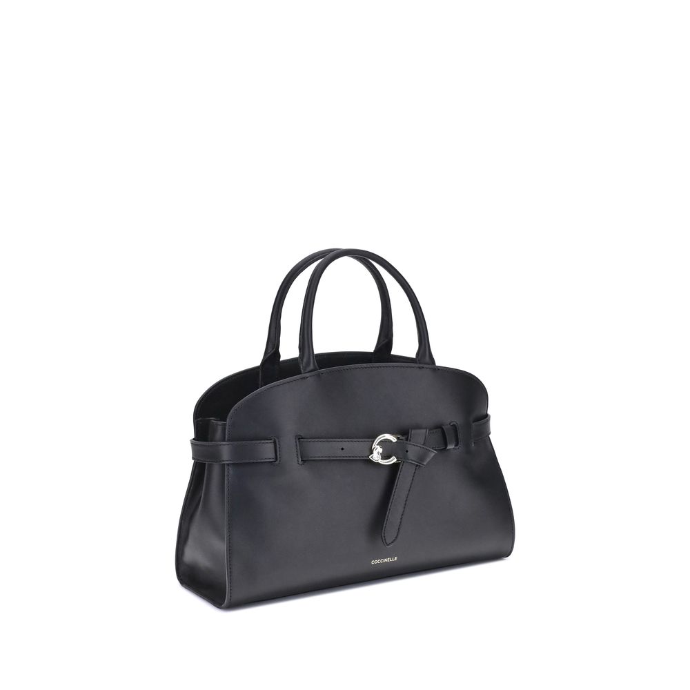 Front view with bag zipped and handles upright.