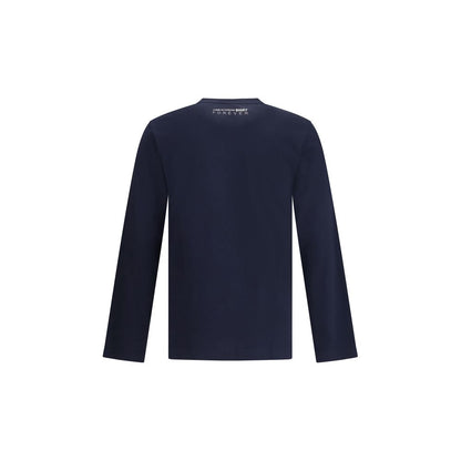 Comme Des Garçons Blue Cotton Long Sleeve T-Shirt