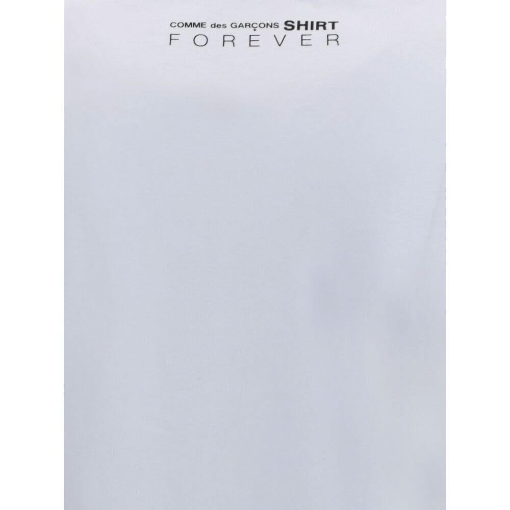 Comme Des Garçons White Cotton Long Sleeve T-Shirt