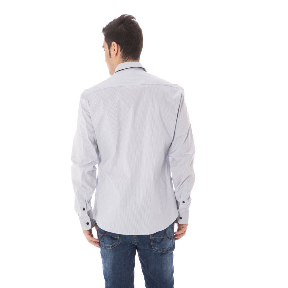 Costume National Blue Cotton Shirt
