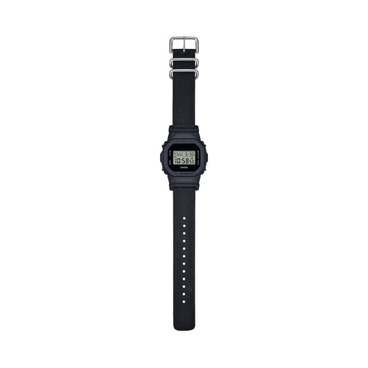 CASIO G-SHOCK Mod. THE ORIGIN - BLACK CORDURA ECO FABRIC STRAP SERIE wristwatch with black Cordura strap, 42mm resin case, quartz movement.