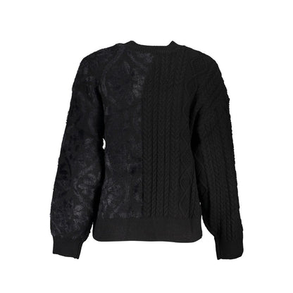 Desigual Black Cotton Women's Turtleneck Sweater