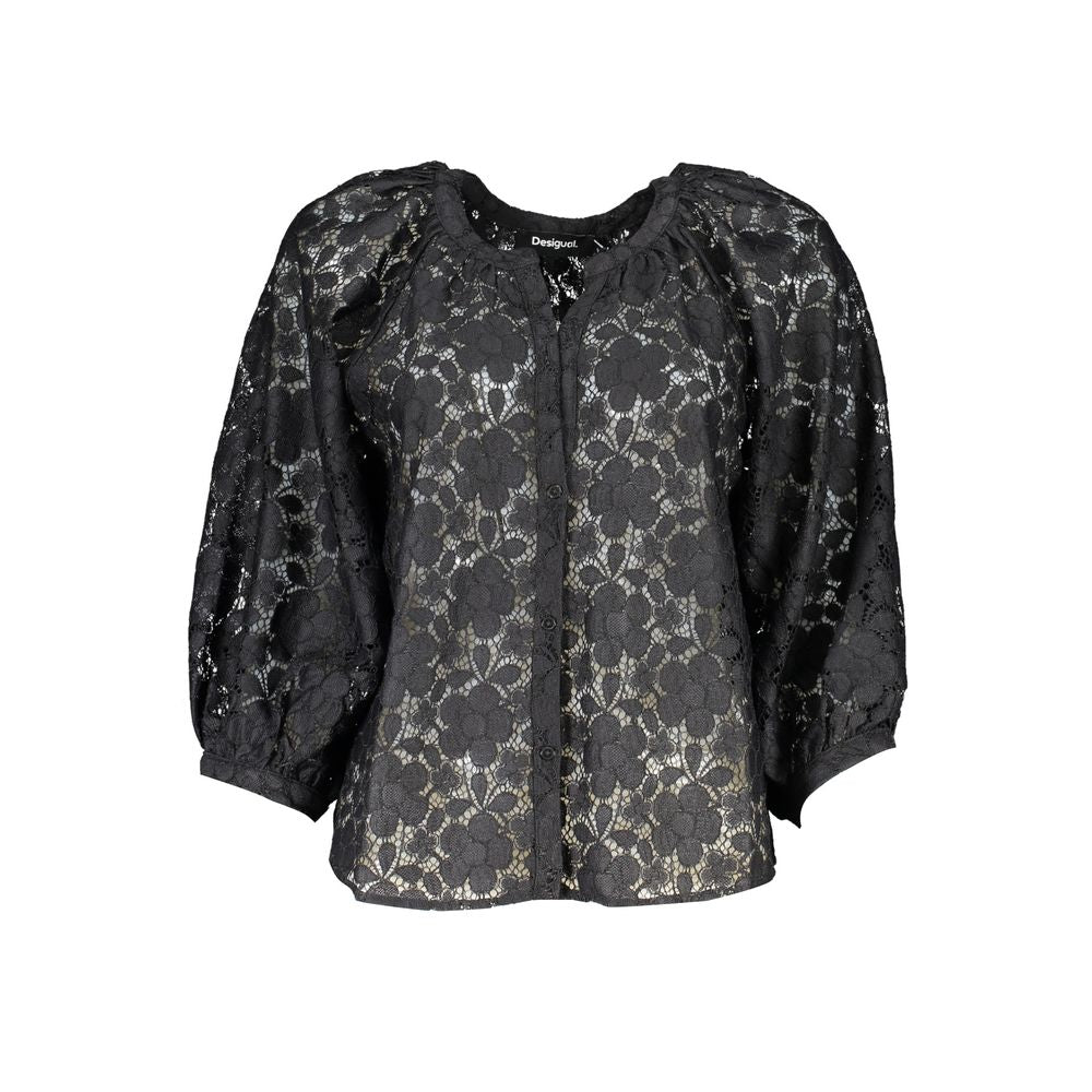 Desigual Black Polyester Shirt