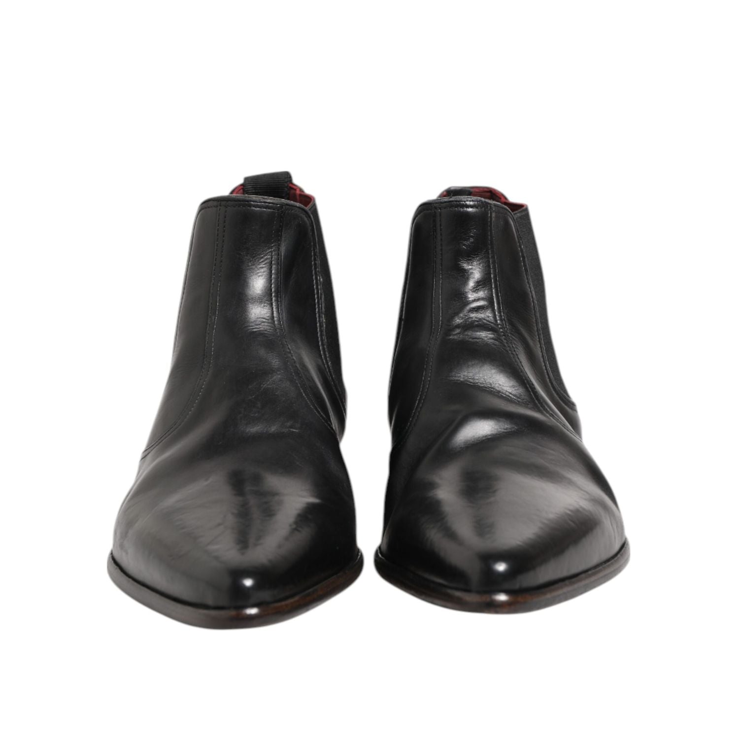 Dolce & Gabbana Black Chelsea Slip On Men Ankle Boots Shoes