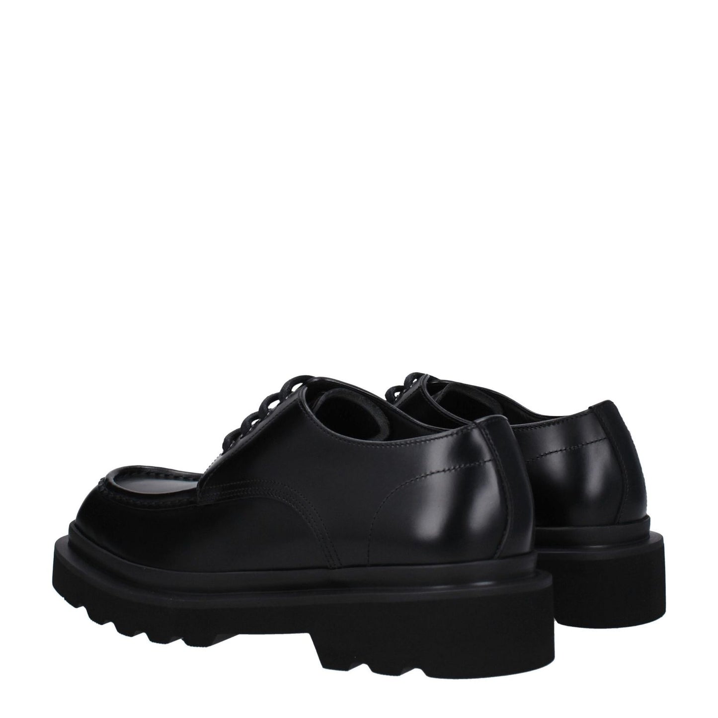 Dolce & Gabbana Black Leather Oxfords And Derbies