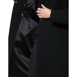 Dolce & Gabbana Black Double Breasted Trench Coat Jacket JKT4087-48