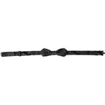 Dolce & Gabbana Black Silk Jacquard Adjustable Neck Men Bow Tie Dolce & Gabbana Dark Slate Gray