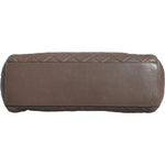 Dolce & Gabbana Brown Quilted Leather Shoulder Purse Satchel Bag Dolce & Gabbana Dim Gray