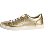 Dolce & Gabbana Gold Leather Logo London Men Sneakers Shoes MV6519-41.5