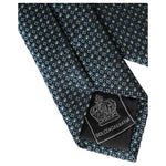 Dolce & Gabbana Green Patterned 100% Silk Adjustable Men Tie Dolce & Gabbana Dark Slate Gray