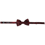 Dolce & Gabbana Red Silk Floral Adjustable Neck Men Bow Tie Dolce & Gabbana Dark Slate Gray