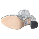 Dolce & Gabbana Silver Sequined High Boots Stretch Shoes LA10943-39