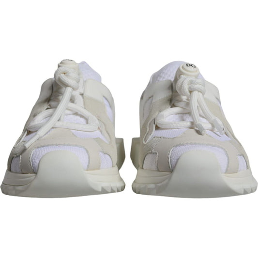 Dolce & Gabbana White Mesh Sorrento Trekking Sneakers Shoes LA11806-38