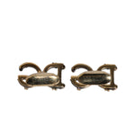 Dolce & Gabbana Gold Tone 925 Sterling Silver DG Logo Accessory Cufflink with iconic DG logo design.