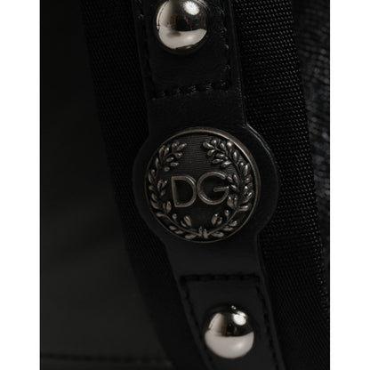 Dolce & Gabbana Gray Nylon Prince Forever School Travel Backpack Bag