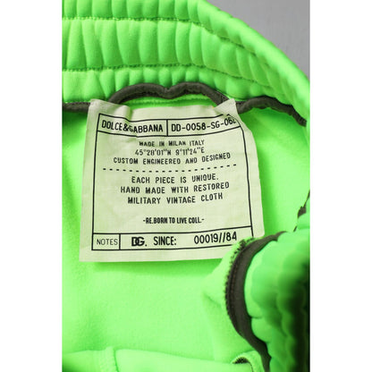 Dolce & Gabbana Green Patchwork Cargo Bermuda Shorts