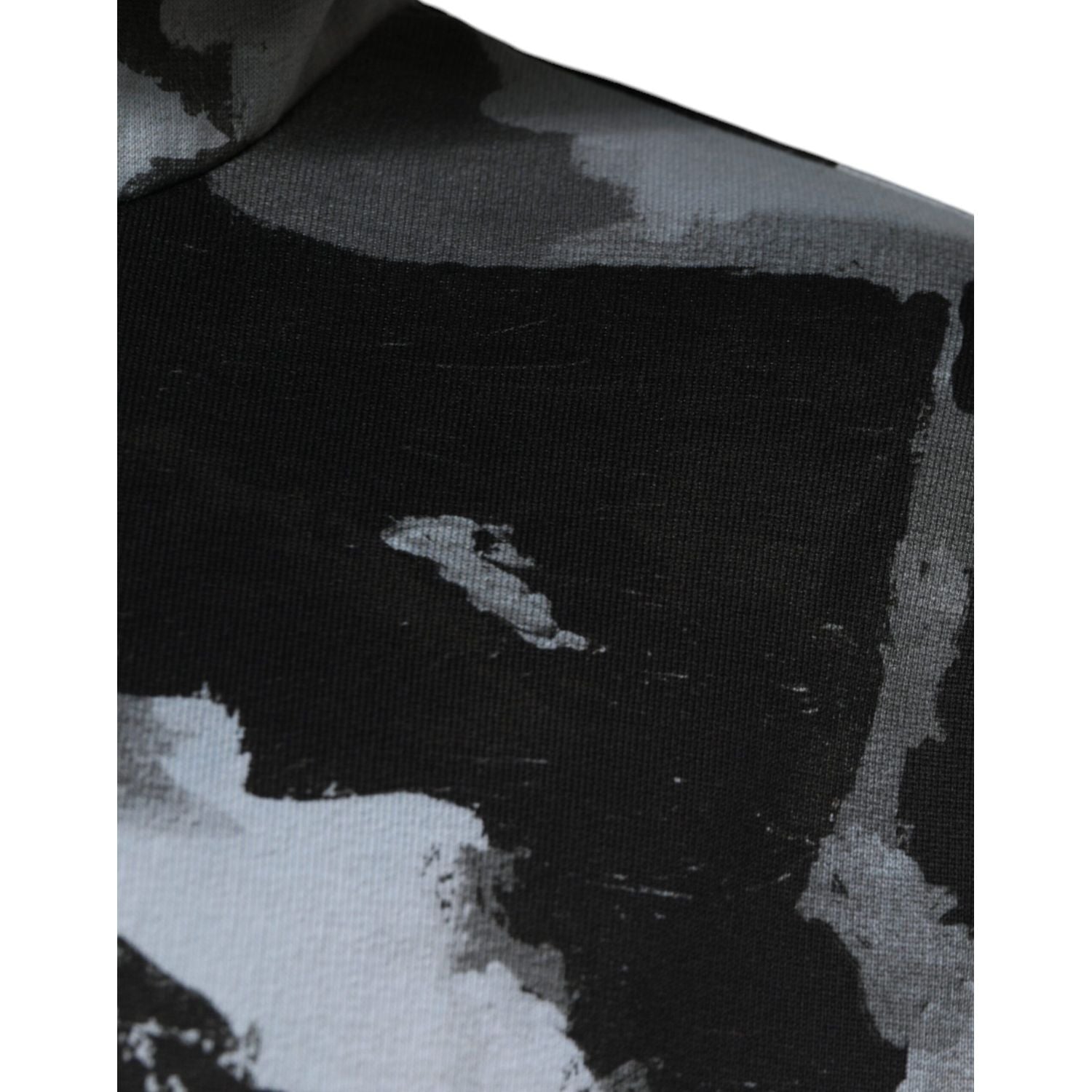 Dolce & Gabbana Multicolor Camouflage Men Hooded Sweater