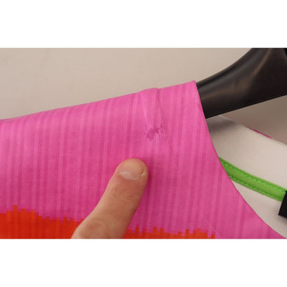 Dolce & Gabbana Multicolor Print Blouse Cotton Tank TV Print T-shirt