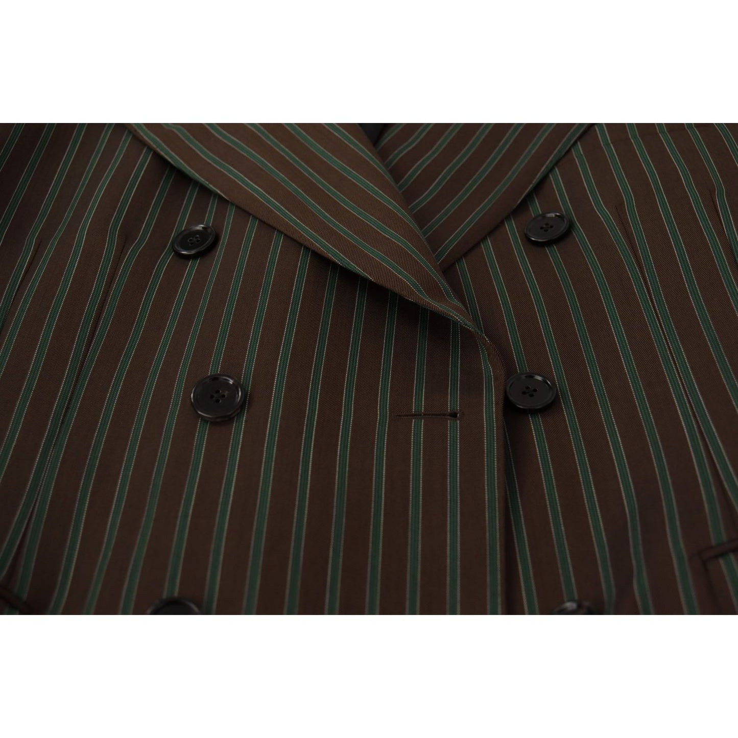 Dolce & Gabbana Multicolor Stripes Double Breasted Blazer