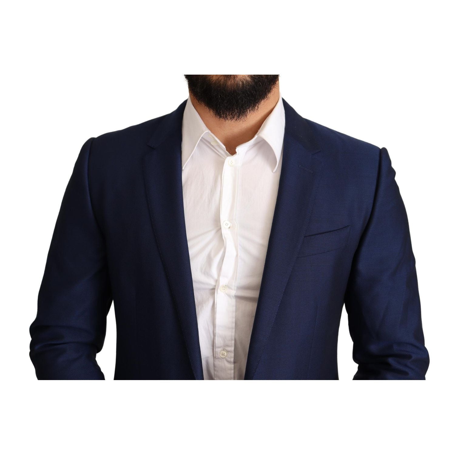 Dolce & Gabbana Navy Blue Slim Fit Jacket MARTINI Blazer