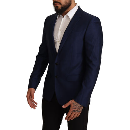 Dolce & Gabbana Navy Blue Slim Fit Jacket MARTINI Blazer