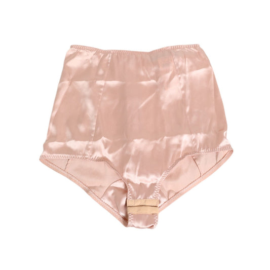 Dolce & Gabbana Pink Acetate High Waist Shorts Panty Underwear, elegant and smooth design, made in Italy.