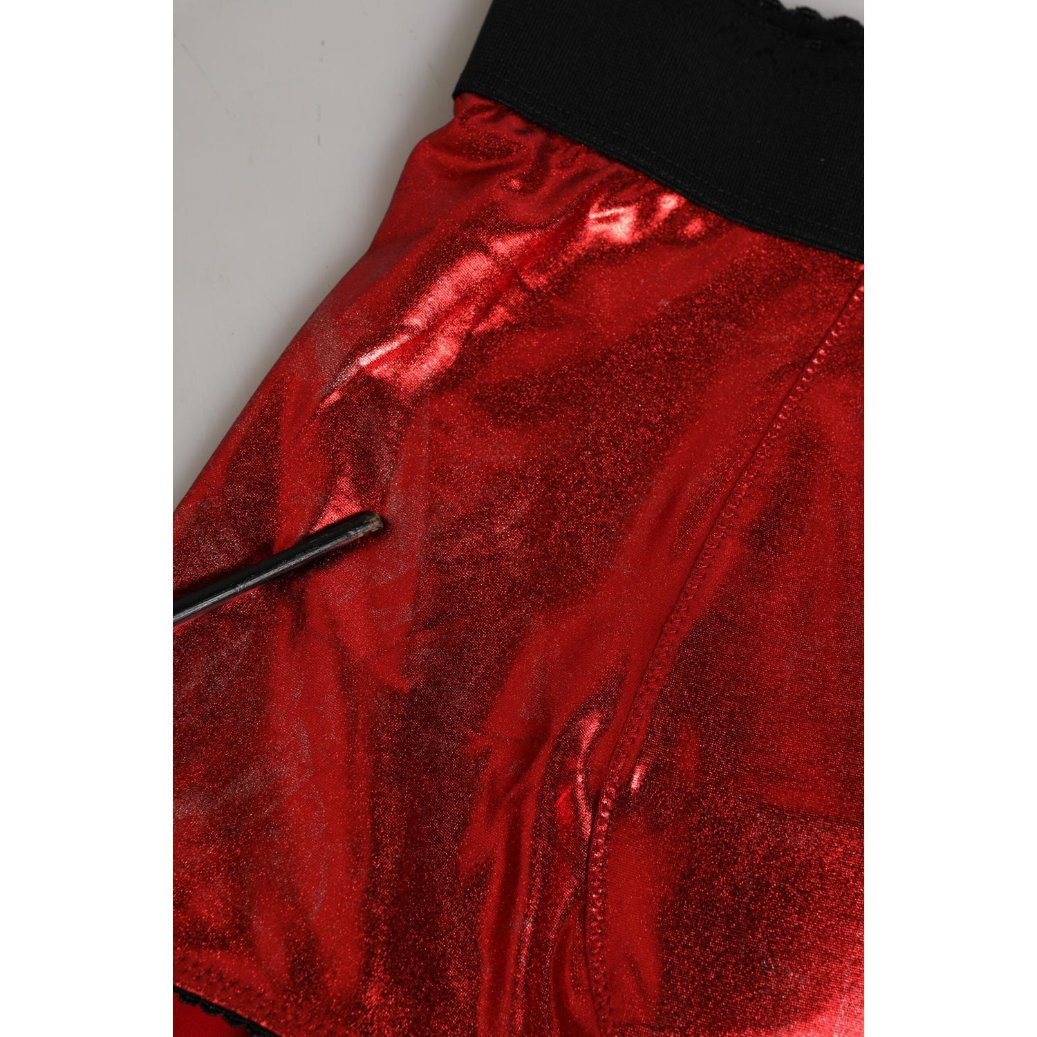 Dolce & Gabbana Red Polyester High Waist Girdle Women Underwear