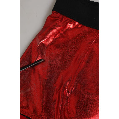 Dolce & Gabbana Red Polyester High Waist Girdle Women Underwear