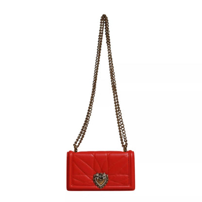 Dolce & Gabbana Red Quilted Devotion Crossbody 11 PRO Phone case bag