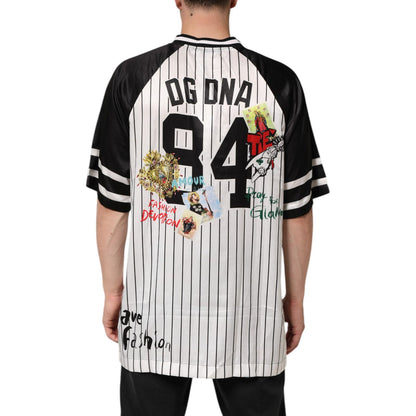 Dolce & Gabbana Tradizione Graffiti Print Oversized Men T-shirt