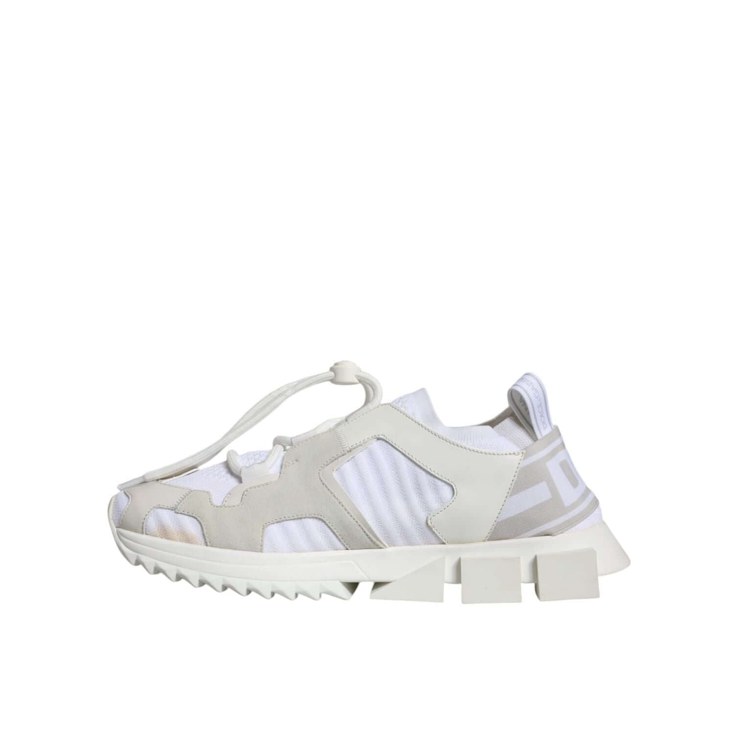 Dolce & Gabbana White Mesh Sorrento Trekking Sneakers Shoes