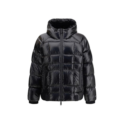 Dsquared² Black Polyamide Full-Length Jacket