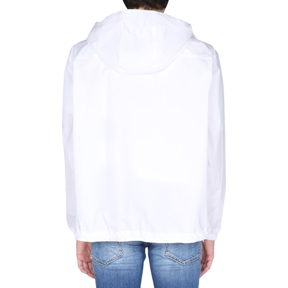 Dsquared² White Cotton Shell Jacket 1728,48 | M,75611013280,Clothing,Dsquared²,IT50 | L,Jackets & Coats - Clothing,Men,New with tags,Shell Jackets - Jackets & Coats - Clothing,White