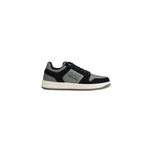 EA7 Emporio Armani Green Polyester Athletic Sneakers with modern design and EA7 logo for style and comfort