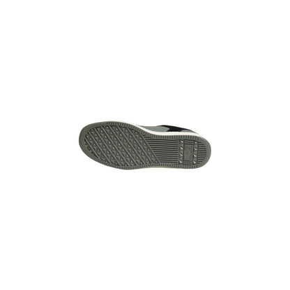 Sole view of EA7 Emporio Armani Green Polyester Athletic Sneakers showcasing tread pattern for style and durability