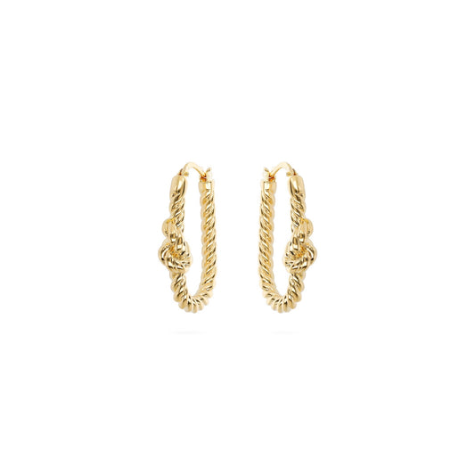 Photo of ETRUSCA JEWELS JEWELRY Mod. WSET00731.YG golden hoop earrings.