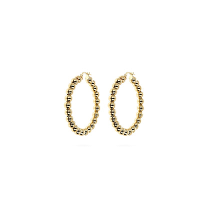ETRUSCA JEWELS JEWELRY Mod. WSET00808.YG gold hoop earrings