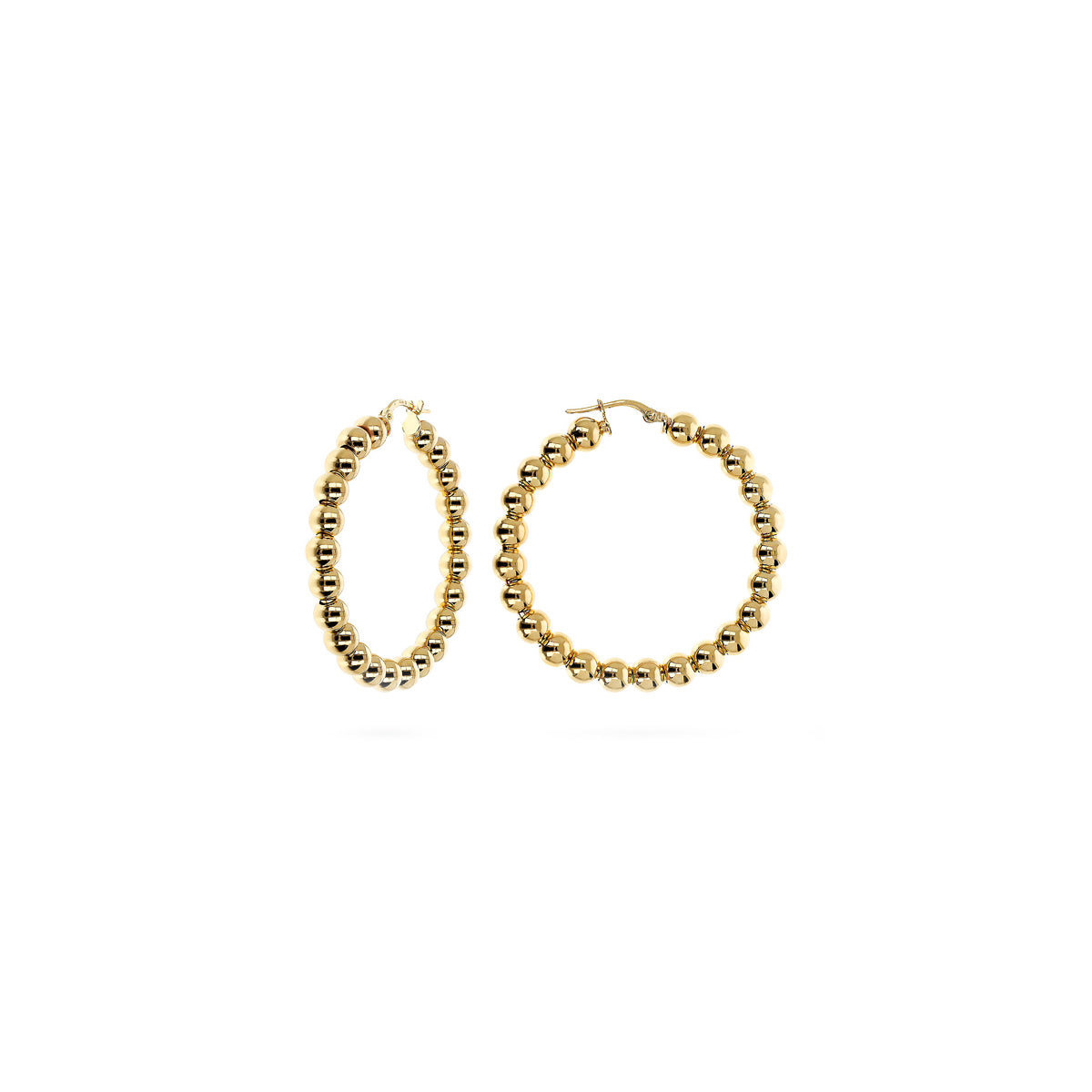 ETRUSCA JEWELS JEWELRY Mod. WSET00808.YG gold hoop earrings