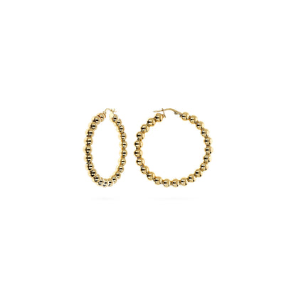 ETRUSCA JEWELS JEWELRY Mod. WSET00808.YG gold hoop earrings