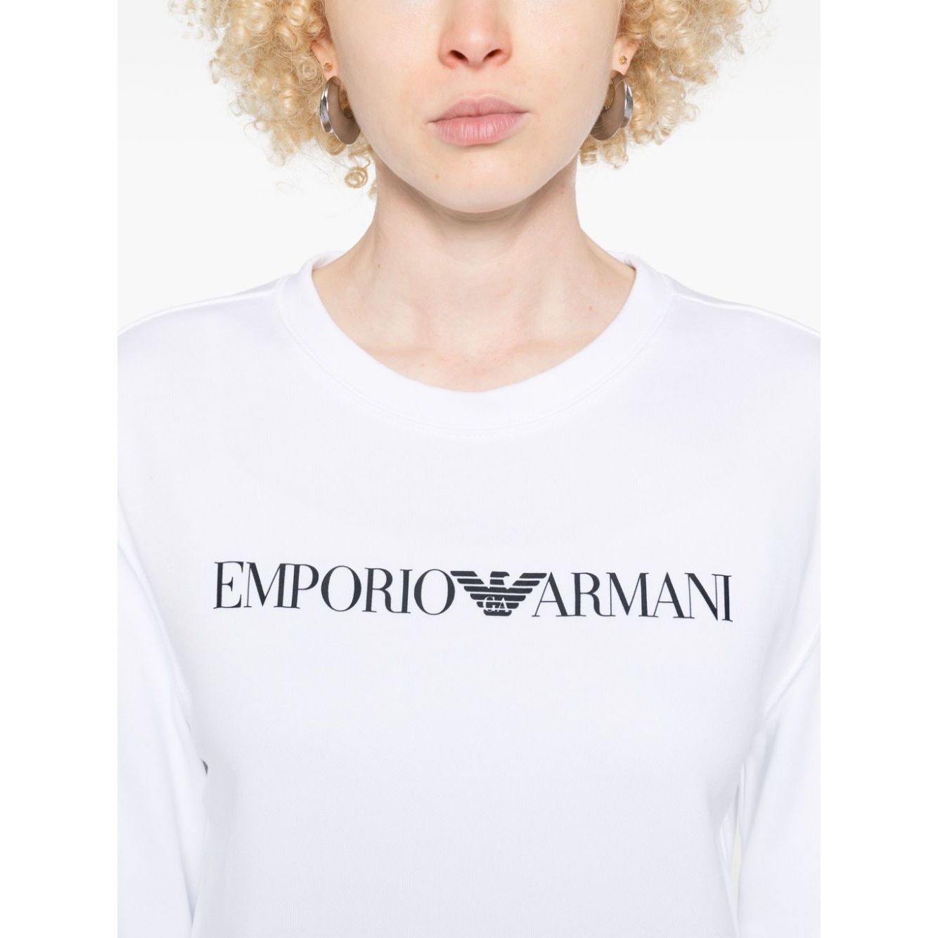 Emporio Armani logo-print organic-cotton Sweatshirt