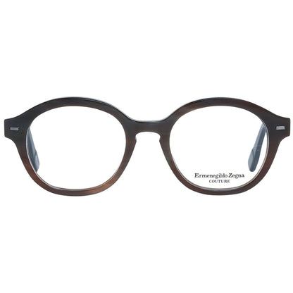 Ermenegildo Zegna Brown Horn Glasses (Frames)