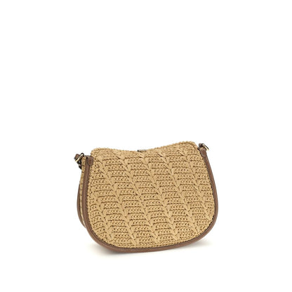Etro Beige Raffia Shoulder Bag
